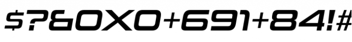 Uniwars Semi Bold Italic Font OTHER CHARS
