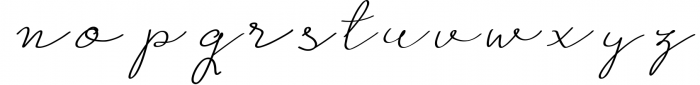 Under the Mistletoe - Handwritten Script Font Font LOWERCASE