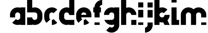 Unfinished typeface 1 Font LOWERCASE
