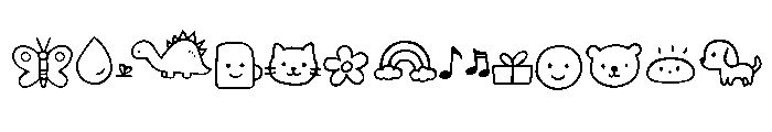 Un Escargot qui Saute Font LOWERCASE