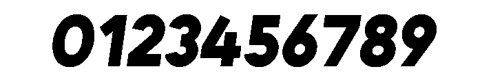 Unageo Black Italic Font OTHER CHARS