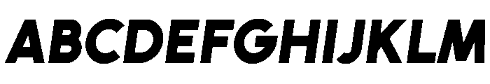 Unageo Black Italic Font UPPERCASE