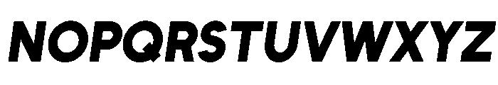 Unageo Black Italic Font UPPERCASE