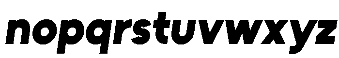 Unageo Black Italic Font LOWERCASE