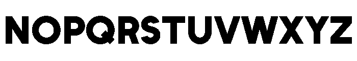 Unageo Black Font UPPERCASE