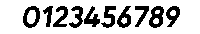 Unageo Bold Italic Font OTHER CHARS