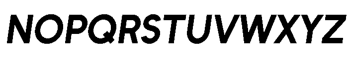 Unageo Bold Italic Font UPPERCASE