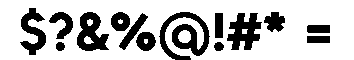 Unageo Bold Font OTHER CHARS