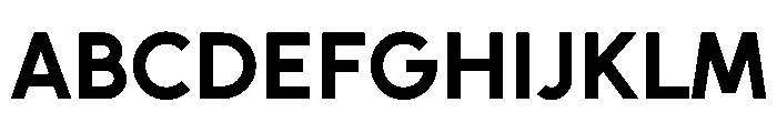 Unageo Bold Font UPPERCASE