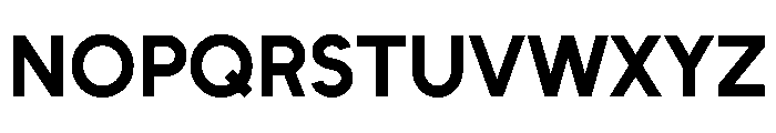 Unageo Bold Font UPPERCASE