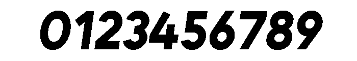 Unageo ExtraBold Italic Font OTHER CHARS