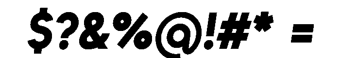 Unageo ExtraBold Italic Font OTHER CHARS