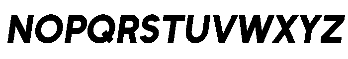 Unageo ExtraBold Italic Font UPPERCASE