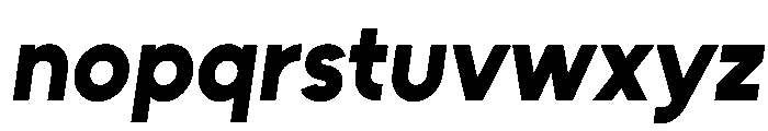 Unageo ExtraBold Italic Font LOWERCASE