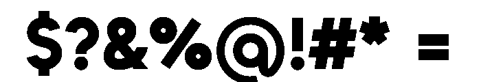 Unageo ExtraBold Font OTHER CHARS