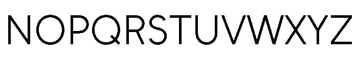 Unageo Light Font UPPERCASE
