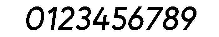Unageo Medium Italic Font OTHER CHARS