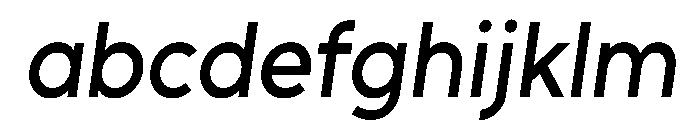 Unageo Medium Italic FONT
