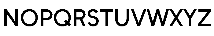 Unageo Medium Font UPPERCASE