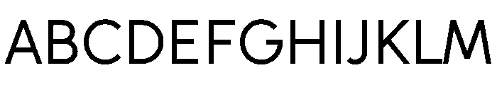 Unageo Regular Font UPPERCASE
