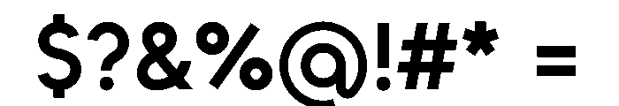 Unageo SemiBold Font OTHER CHARS