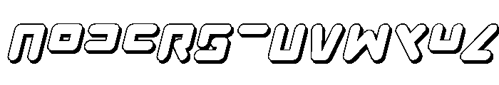 Unbound Gamer 3D Italic Font UPPERCASE