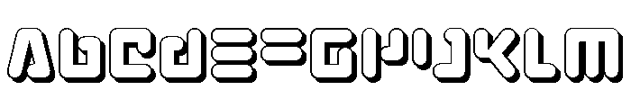 Unbound Gamer 3D Font UPPERCASE