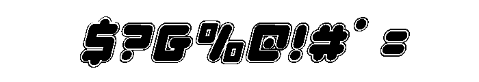 Unbound Gamer Academy Italic Font OTHER CHARS