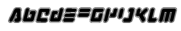 Unbound Gamer Academy Italic Font UPPERCASE