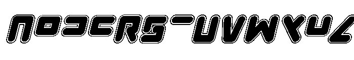 Unbound Gamer Academy Italic Font UPPERCASE
