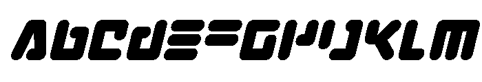 Unbound Gamer Bold Italic Font UPPERCASE