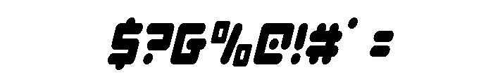 Unbound Gamer Condensed Italic Font OTHER CHARS