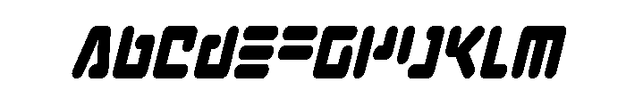 Unbound Gamer Condensed Italic Font UPPERCASE