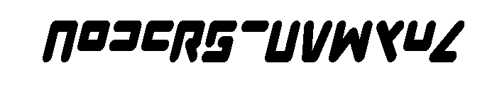 Unbound Gamer Condensed Italic Font UPPERCASE