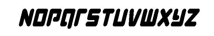 Unbound Gamer Condensed Italic Font LOWERCASE