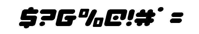 Unbound Gamer Expanded Italic Font OTHER CHARS