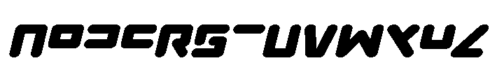 Unbound Gamer Expanded Italic Font UPPERCASE