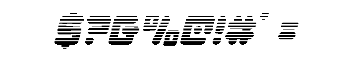 Unbound Gamer Gradient Italic Font OTHER CHARS