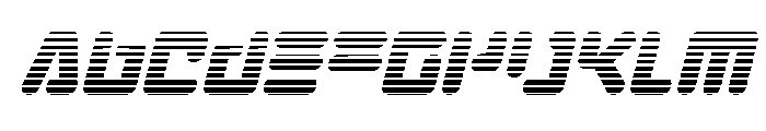 Unbound Gamer Gradient Italic Font UPPERCASE