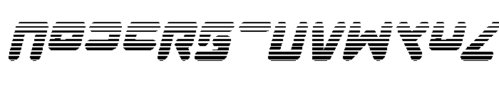 Unbound Gamer Gradient Italic Font UPPERCASE