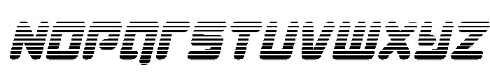 Unbound Gamer Gradient Italic Font LOWERCASE