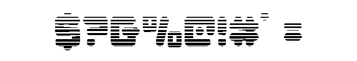 Unbound Gamer Gradient Font OTHER CHARS