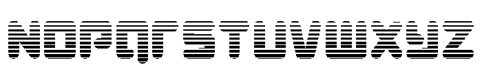 Unbound Gamer Gradient Font LOWERCASE