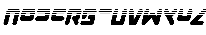 Unbound Gamer Halftone Italic Font UPPERCASE