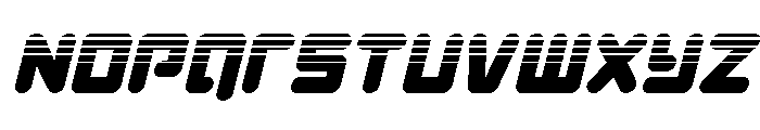 Unbound Gamer Halftone Italic Font LOWERCASE