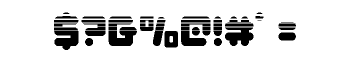 Unbound Gamer Halftone Font OTHER CHARS