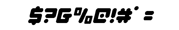 Unbound Gamer Italic Font OTHER CHARS