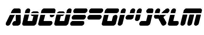 Unbound Gamer Laser Italic Font UPPERCASE
