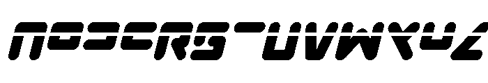 Unbound Gamer Laser Italic Font UPPERCASE