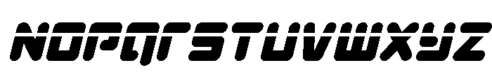 Unbound Gamer Laser Italic Font LOWERCASE